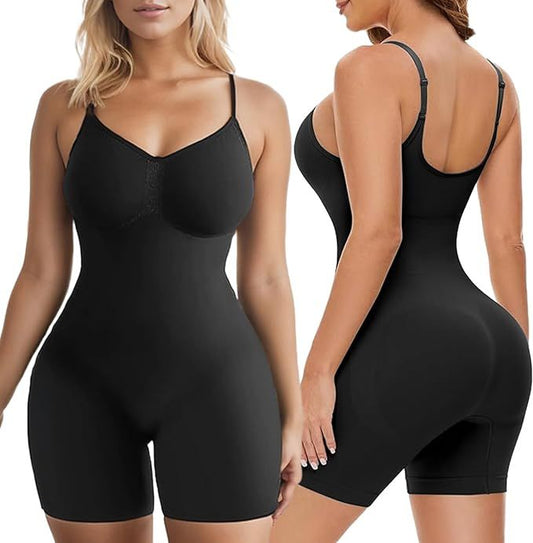 Seamless Tummy, Hips & Thighs Control Shapewear Full-Bodysuit
