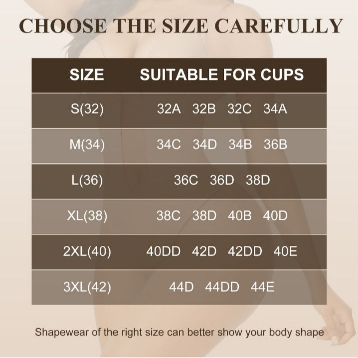 U Plunge Bra Backless Thong Bodysuit-Seamless,Shapewear,LowCut,Sexy,Comfort
